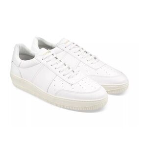 Magic White Lace Up Low Top Sneakers